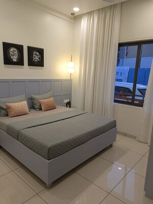 Bedroom in 2 BHK Apartment at Silverline Toran Residency, Gotri – for Sale