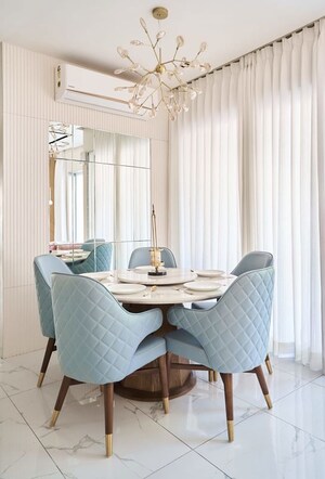 Dining Room in 4 BHK Apartment at Courtyard Primero, Gotri – for Sale