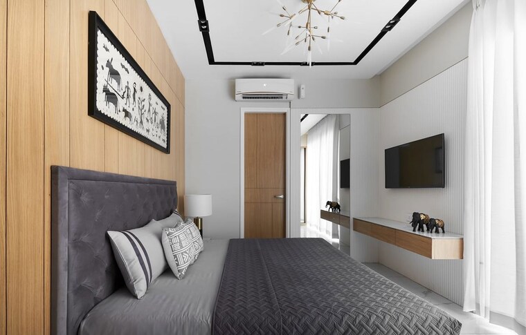 Bedroom, courtyard-primero 4 Bedroom 2051 Sq.Ft. Apartment In Gotri Vadodara 10640369