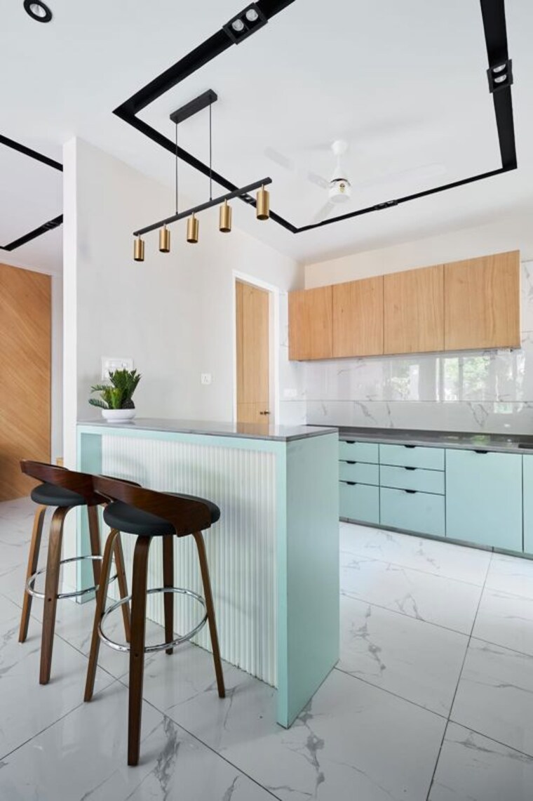 Kitchen, courtyard-primero 4 Bedroom 2051 Sq.Ft. Apartment In Gotri Vadodara 10640369