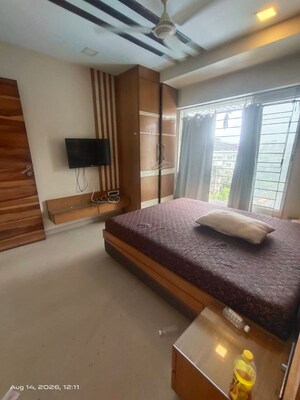 Living Room in 3 BHK Apartment at S Raheja Hari Bhavan, Khar West – for Rent
