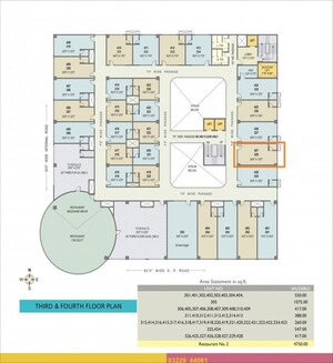 Floor Plan in  Office Space at Choice Goodwill Square, Dhanori – for Sale