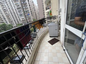 Balcony in 2.5 BHK Apartment at Uninav Heights Phase I, Raj Nagar Extension – for Rent