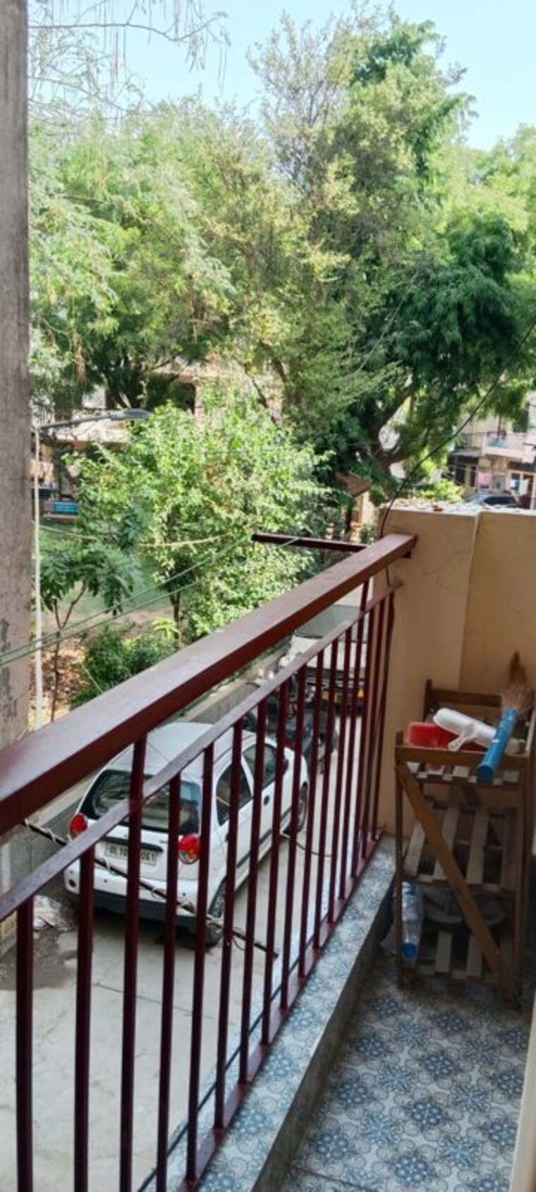 Balcony, kalkaji 1 RK 350 Sq.Ft. Builder Floor In Kalkaji Delhi 10640499