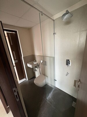 Bathroom in 1 BHK Apartment at Piramal Vaikunth, Balkum Pada – for Rent