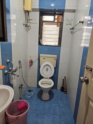 Bathroom in 2 BHK Apartment at Gajra Bhoomi Parth, Ghansoli – for Rent