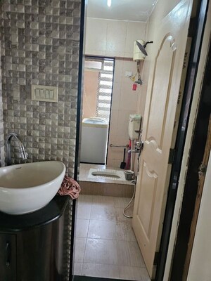 Bathroom in 2 BHK Apartment at Gajra Bhoomi Parth, Ghansoli – for Rent