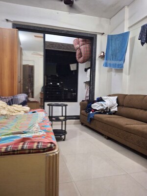 Living Room in 1 BHK Apartment at Shree Ganesh Darshan, Kopar Khairane – for Rent