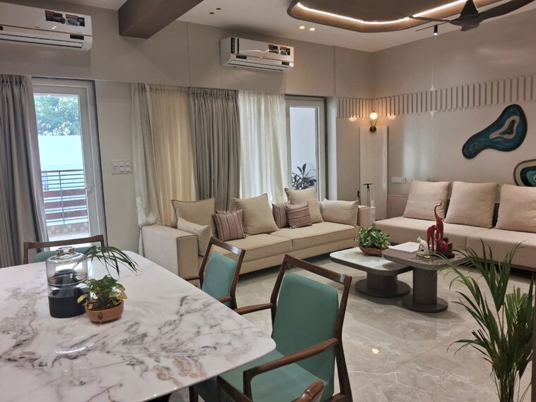 Living Room, darshanam-spinel-stone 6 Bedroom 2424 Sq.Ft. Apartment In Gotri Vadodara 10640627