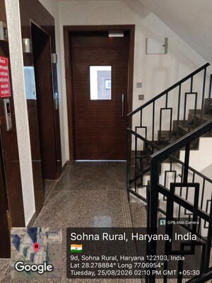Staircase in 3 BHK Apartment at NKV Golden Avenue, Sohna Sector 35 – for Rent