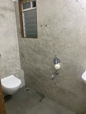 Bathroom in 2 BHK Apartment at Titanium Pyramid Icon, Ghansoli – for Rent