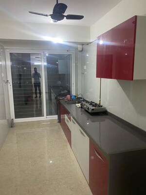 Kitchen in 2 BHK Apartment at Titanium Pyramid Icon, Ghansoli – for Rent