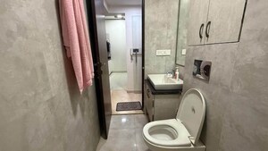 Bathroom in 2 BHK Apartment at Omkar Ananta, Goregaon East – for Rent