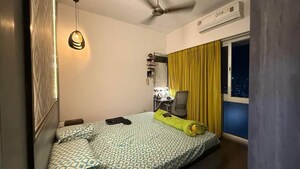 Bedroom in 2 BHK Apartment at Omkar Ananta, Goregaon East – for Rent