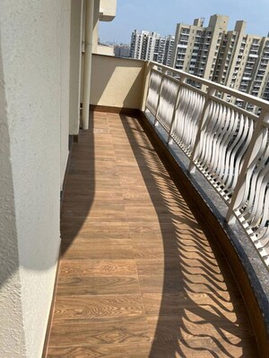Balcony in 3 BHK Apartment at Ramprastha Skyz, Sector 37d – for Rent