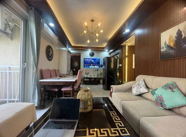 Living Room, ramprastha-skyz 3 Bedroom 1600 Sq.Ft. Apartment In Sector 37d Gurgaon 10639624