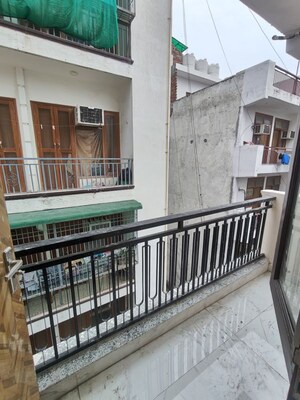 Balcony in 3 BHK Builder Floor at Freedom Fighters Enclave – for Rent