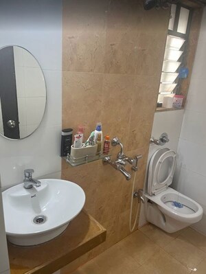 Bathroom in 1 BHK Apartment at Shree Tirupati Siddeshwar Gardens Villa, Dhokali – for Rent