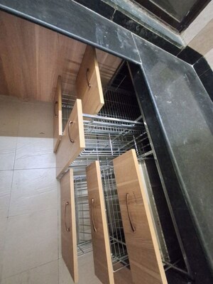 Staircase in 3 BHK Apartment at AWHO Tucker Enclave, Hadapsar – for Rent