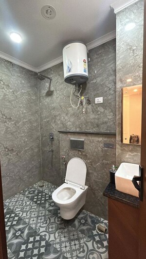 Bathroom in 2 BHK Builder Floor at Freedom Fighters Enclave – for Rent