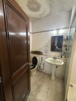 Bathroom in 3 BHK Apartment at Sterling Seaface, Worli – for Rent