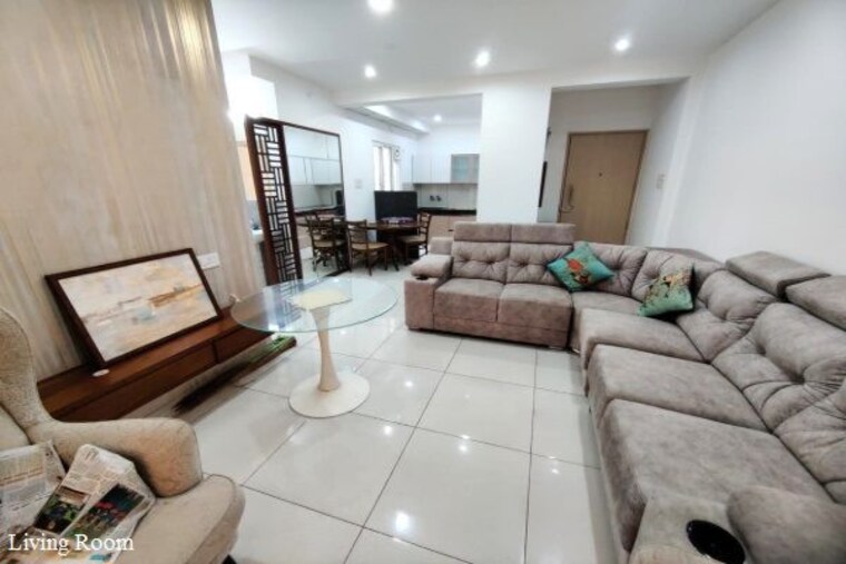 Living Room, saakaar-silvana-apartment 2 Bedroom 782 Sq.Ft. Apartment In Kharadi Pune 10640900