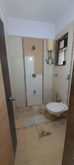 Bathroom in 2 BHK Apartment at Trishul Patel Heights, Ghansoli – for Rent
