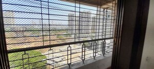 Balcony in 2 BHK Apartment at Trishul Patel Heights, Ghansoli – for Rent