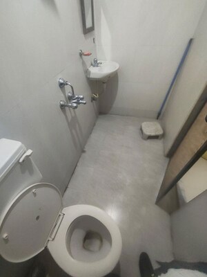 Bathroom in 2 BHK Apartment at Ram Pushpanjali Residency, Owale – for Rent