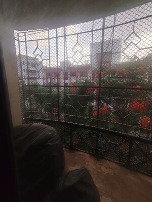 Balcony in 1 BHK Apartment at Green Hills, Kandivali East – for Rent