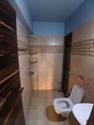Bathroom in 2 BHK Apartment at Madhav Palacia, Ghodbunder Road – for Rent
