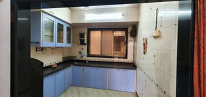 Kitchen in 1 BHK Apartment at Ghansoli – for Rent