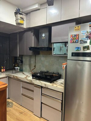 Kitchen in 2 BHK Apartment at Runwal Garden City, Balkum Pada – for Sale