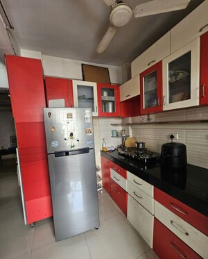 Kitchen in 1 BHK Apartment at Pimple Gurav – for Rent