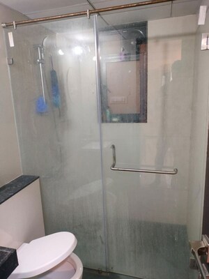 Bathroom in 2 BHK Apartment at Raichandani Megha Terrace CHS, Aundh – for Rent