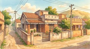  Independent House – Exterior View View at Raghunadapalem - for Sale