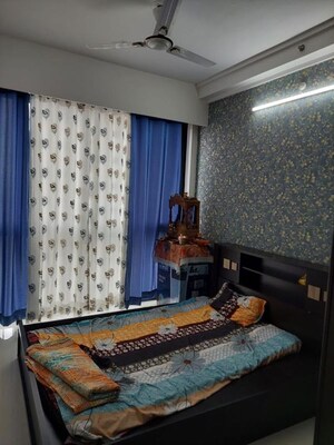 Bedroom in 2 BHK Apartment at Duville Riverdale Heights, Kharadi – for Rent