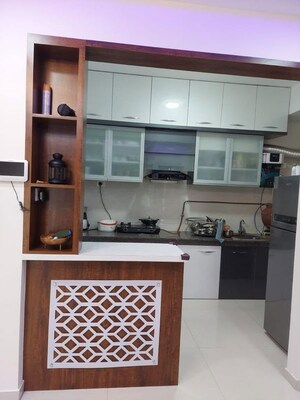 Kitchen in 2 BHK Apartment at Duville Riverdale Heights, Kharadi – for Rent