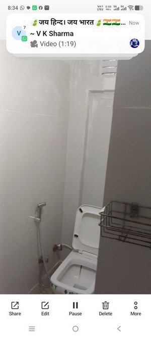 Bathroom in 1 BHK Builder Floor at Sector 19 – for Rent
