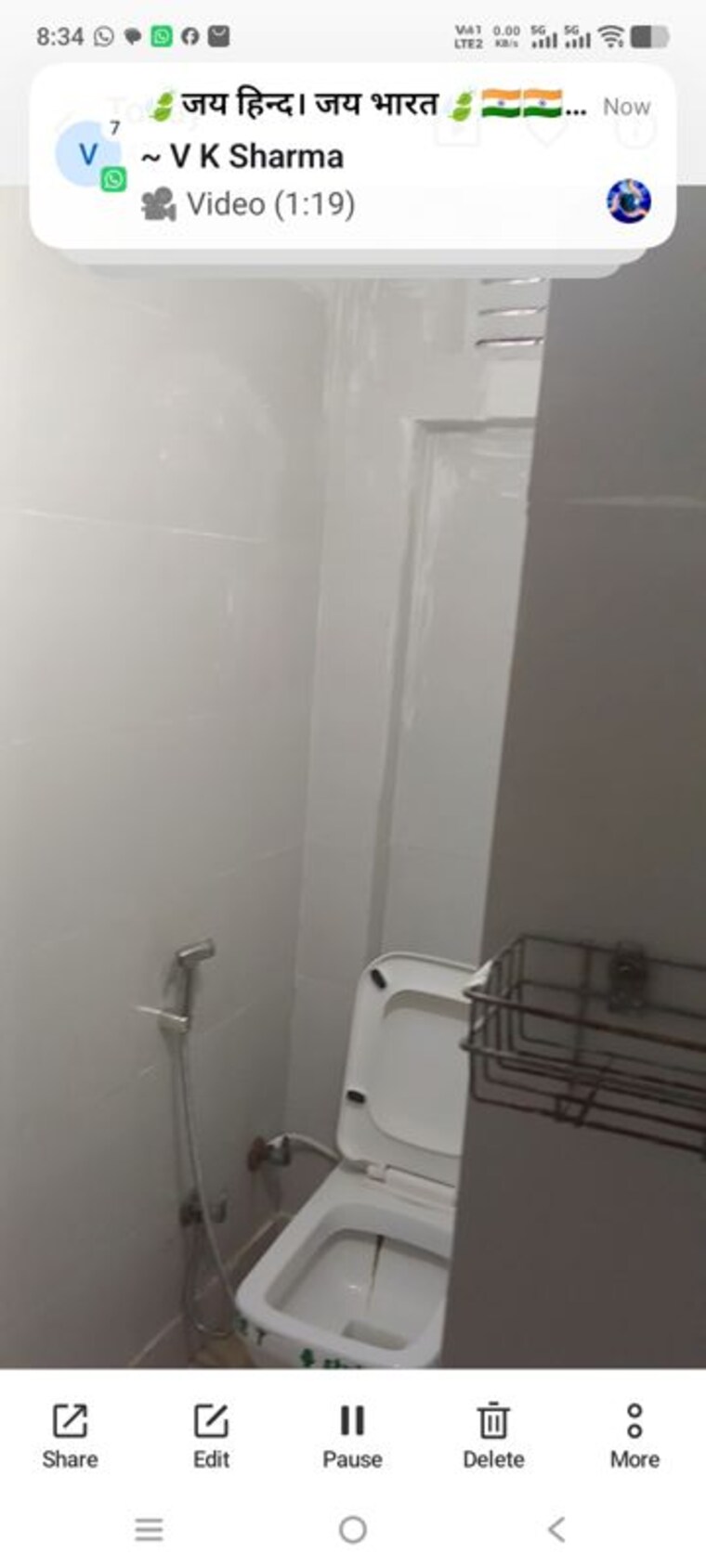 Bathroom, sector 19 1 Bedroom 750 Sq.Ft. Builder Floor In Sector 19 Noida 10641346