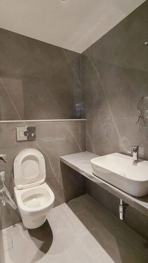Bathroom in 2 BHK Apartment at Flushel Apartments, Khar West – for Rent