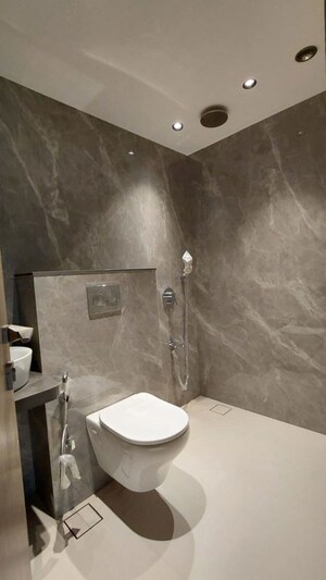 Bathroom in 2 BHK Apartment at Flushel Apartments, Khar West – for Rent