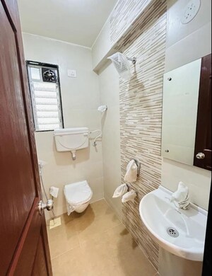 Bathroom in 1 BHK Apartment at JVM Accord, Manorama Nagar – for Rent