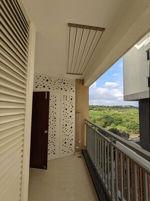 Balcony in 3 BHK Apartment at My Home Bhooja, Hi Tech City – for Rent