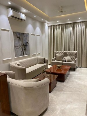 Living Room in 3.5 BHK Builder Floor at Greater Kailash – for Rent