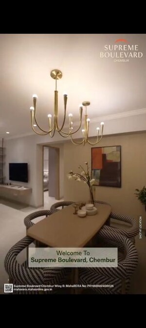 Living Room in 4 BHK Apartment at Supreme Boulevard, Chembur – for Sale