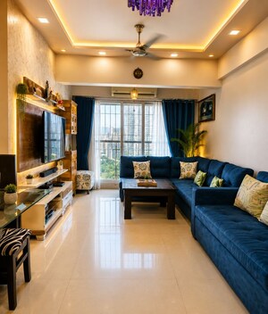 Living Room in 2 BHK Apartment at Rosa Bella, Ghodbunder Road – for Rent
