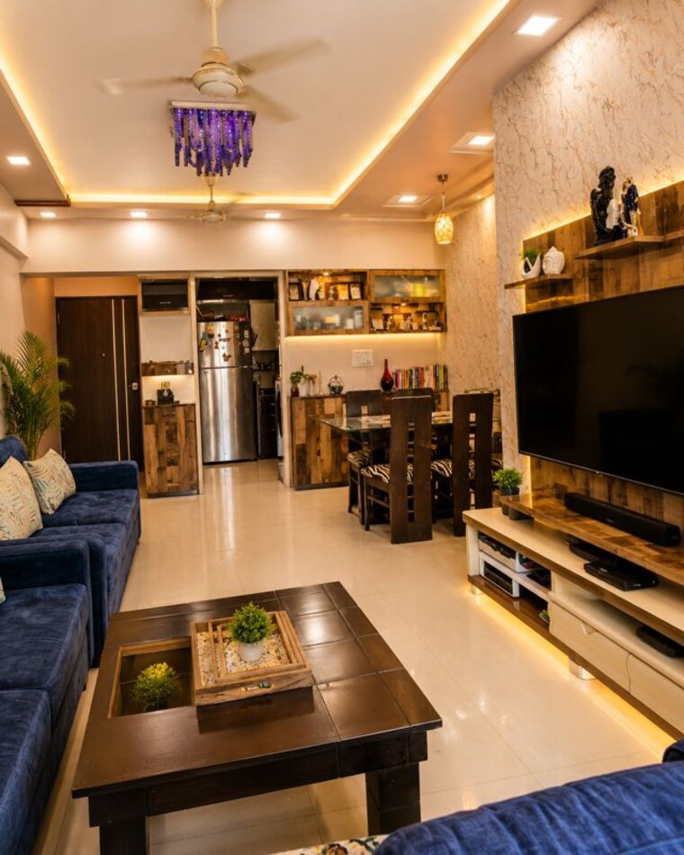 Living Room, rosa-bella 2 Bedroom 720 Sq.Ft. Apartment In Ghodbunder Road Thane 10641603
