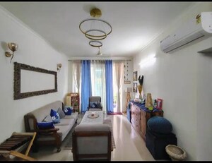 Living Room in 3 BHK Builder Floor at Ansal API Esencia, Sector 67 – for Rent