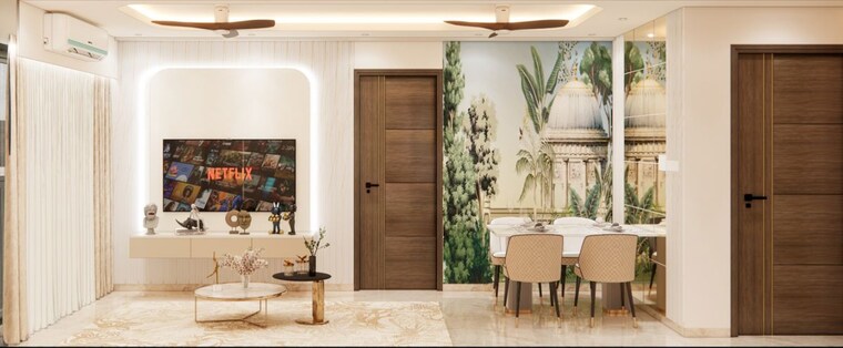 Living Room, prescon-midtown-bay 2 Bedroom 800 Sq.Ft. Apartment In Mahim West Mumbai 10641648